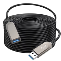 Cable de Extensión USB 3.0 de Fibra Óptica Activa, PVC, 100M, Macho a Hembra, Transferencia de Datos de 5Gbps para Cámara