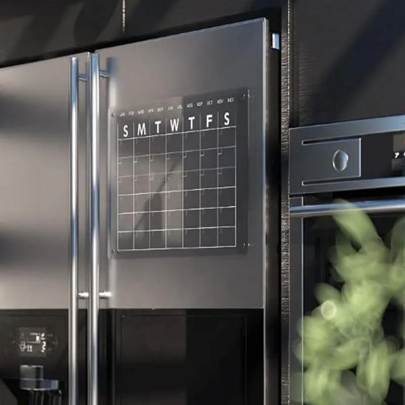 Доска-планировщик прозрачная, сухой стираемый, доска-календарь для холодильника, магнитный акриловый календарь для холодильника