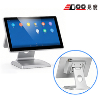Sistema POS Todo en Uno de 15.6 Pulgadas con Pantalla Dual, Caja Registradora con Windows 10 y Pantalla Táctil Capacitiva