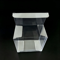 Boîte d'emballage en plastique PET/PVC transparente, jetable et écologique, avec gaufrage et double rabat, pour présentoirs de produits, personnalisable