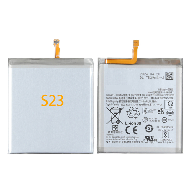 Original 3.88V 3900mAh Replacement Battery EB-BS912ABY for Samsung for Galaxy S23 SM-S911B Mobile Phone 3900mAh