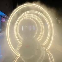 Arche d'entrée LED portable et réglable avec tunnel lumineux RGB pour événements et fêtes, idéale pour la décoration de passerelles - Vente en gros usine SMOOTH Iron