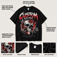 T-shirt en coton uni de couleur unie, coupe ample et surdimensionnée, 280 GSM, avec impression graphique streetwear pour hommes, vente en gros OEM