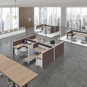 Estación de <span class=keywords><strong>Trabajo</strong></span> Modular Ajustable de Acero Moderna y Profesional para Espacios de Coworking, Centros de Llamadas Corporativos, Escuelas y Hospitales - Product Image 4