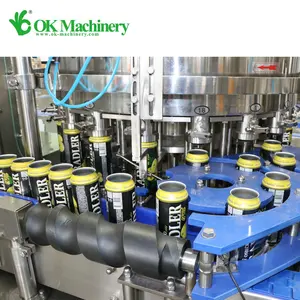 Máquina para hacer bebidas energéticas Planta de llenado de refrescos Máquina de llenado de latas de cerveza