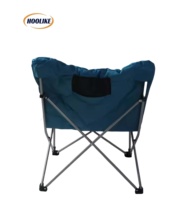 Chaise Saucer Pliante Rembourrée en Métal de Haute Qualité pour Extérieur, Confortable, Idéale pour le Camping, le Jardin, le Balcon, le Salon et la Cour