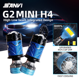 หลอดไฟหน้ารถยนต์ SANVI G2 Mini H4 LED 5500K 30000LM ดีไซน์แบบรวมไฟสูง-ต่ำ สำหรับการดัดแปลงและอัปเกรดรถยนต์ - Product Image 1