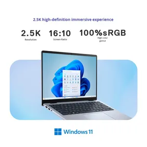 ใหม่สำหรับแล็ปท็อป 14/16 นิ้ว Plus Core I7/i5 บาง เบา พกพาสะดวก ตัวเครื่องโลหะ คีย์บอร์ดภาษาอังกฤษ สำหรับธุรกิจ บาง เบา รุ่น L - Product Image 4