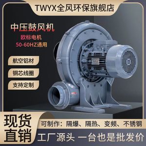 เครื่องเป่าลมแรงเหวี่ยงแรงดันปานกลาง TWYX 220V อลูมิเนียมอัลลอยด์ แบบขั้นตอนเดียว เสียงเบา สำหรับงานอุตสาหกรรม - Product Image 3