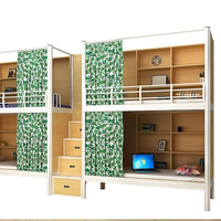 Großhandel Maßgefertigtes Metall-Hochbett für Kinder mit Treppe, Integriertem Schreibtisch & Kleiderschrank, Vollständige Kombination Hochbett mit Stauraum