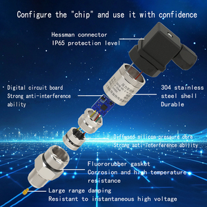 सोडाओ एटेक्स ई 68 स्टेनलेस स्टील <span class=keywords><strong>4</strong></span>-20 मा 0.5-<span class=keywords><strong>4</strong></span>.5v I2c-10kpa-100mp वायु दबाव ट्रांसमीटर वैक्यूम पूर्ण दबाव - Product Image 3