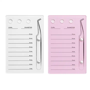 Paleta de pestañas acrílicas personalizada, soporte de Placa de succión de pestañas magnéticas, paleta de pegamento para herramientas de pestañas postizas con <span class=keywords><strong>atracción</strong></span> magnética - Product Image 3