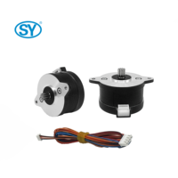 Moteur pas à pas Nema 14 de forme ronde, petit modèle 36BYG1204, 12V, 1,8 degré, avec pignon et arbre, pour imprimante 3D