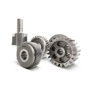 CNC Forging Differential Drive Transmission Stainless Steel Metal Straight Sprocket Pinion double Spur Helical Spiral Bevel Gear