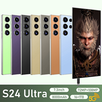 Nuevo S24 Ultra Original, Versión Global Internacional, Teléfono Inteligente 5G LTE CDMA, Resolución HD, Cámara Trasera de 108MP, Francés, Español