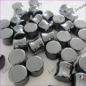 [SE-S024] Offres Spéciales Double évasé bouchons de selle pierre d'hématite naturelle bouchons d'oreille corps <span class=keywords><strong>Piercing</strong></span> bijoux en gros qualité agréable - Product Image 2