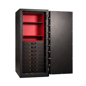 Coffre-fort de luxe pour <span class=keywords><strong>montres</strong></span> et bijoux avec 8 tiroirs, armoire de rangement antivol, personnalisable OEM - Product Image 1
