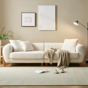 N5062 living room sofa modern sofa set combination lambswool fabric sofa available in various sizes
