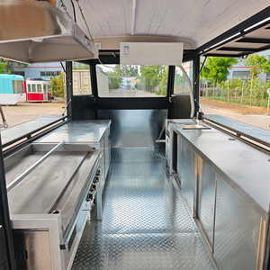 Remorque alimentaire mobile d'extérieur de haute qualité avec équipement de cuisson complet, réfrigérateur, évier et fenêtre de service pour événements - Product Image 6