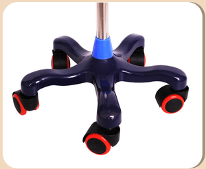 Bajo precio al por mayor de bastidores de infusión de acero inoxidable, bastidores de botellas colgantes de base de hierro fundido móvil, bastidores de infusión de <span class=keywords><strong>hospital</strong></span> Iv Pole - Product Image 4