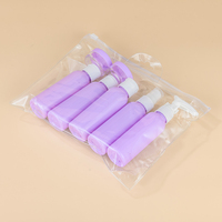Set botol perjalanan, anti bocor untuk sampo & Kondisioner, dengan tas penyimpanan 8 buah 60ML