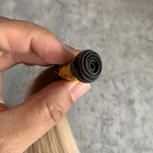 Extensions de cheveux YS127 Russian Remy Genius Weft, <span class=keywords><strong>blond</strong></span> <span class=keywords><strong>cendré</strong></span>, 100% cheveux humains - Product Image 3