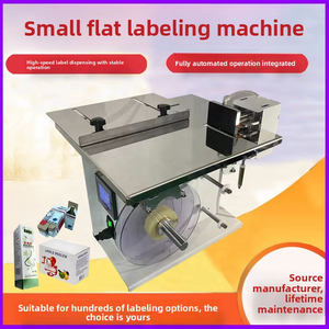 Petite machine d'étiquetage à aspiration plate pour boîtes colorées, bouteilles carrées avec bouchons, codes-barres, codes QR, bouteilles rondes - Product Image 6