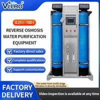 Usine de traitement d'eau par osmose inverse industrielle certifiée CE à faible coût d'exploitation 250L/H pour la purification de l'eau