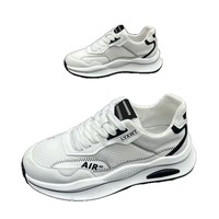 Chaussures Homme 2026 Nouvelle Collection Été Respirantes en Tissu à Lacets Polyvalentes Décontractées Blanches Durables Style Papa en Plastique