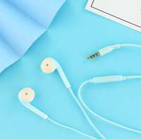 KIKI-376 Macron Écouteurs filaires mignons avec prise jack 3,5 mm, casque avec microphone pour iPhone, pour Apple 5 6 Android MP3 MP4