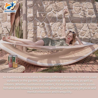Hamac gonflable Drop Stitch, lit d'air, tapis de yoga pour studio, Air Track, canapé gonflable incurvé, chaise longue pliante