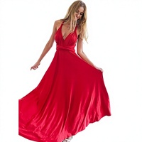 Robe longue en mousseline de soie multi-positions avec fermetures éclair, convertible, style cache-cœur, inspirée de Bounty, Twix, Mars, Snickers, Milky Way