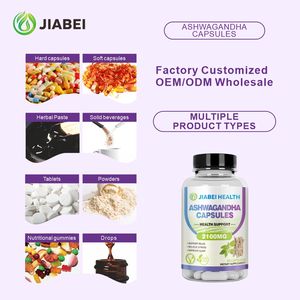 Fabricant de compléments alimentaires sur mesure, capsules d'ashwagandha personnalisées, améliore la qualité du sommeil pour les adultes, vitamines en gros - Product Image 1