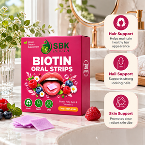 Bandes orales de biotine de qualité supérieure, folate et vitamine E, soutien antioxydant et renforcement de l'immunité, bandes orales de biotine - Product Image 6