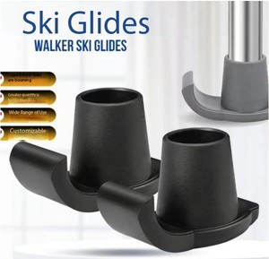 Walker Skis Tips Glides para caminantes plegables, 1-1/8 pulgadas Walker Tips Walker Glides para personas mayores, Essentials Walker Accesorios - Product Image 5