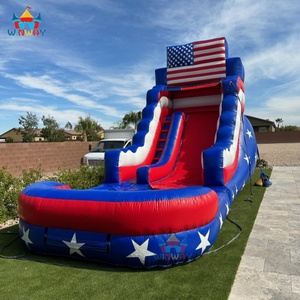 Grand toboggan aquatique gonflable double piste de 20 pieds en PVC pour usage résidentiel – Amusement et sécurité pour tous les âges - Product Image 3