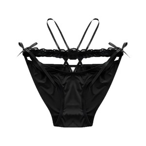 Beauté douce et épicée, style fille française, lingerie sexy en dentelle, culotte triangle respirante taille basse, découpes séduisantes. - Product Image 5