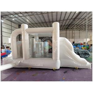 Castillo Inflable Blanco Comercial Personalizado a Precio de Fábrica con Tobogán para Fiestas Infantiles, Eventos y <span class=keywords><strong>Alquiler</strong></span> - Product Image 4