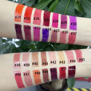 Bán buôn tùy biến Matte 7ml Lip Gloss Ống make up vuông bơm cô gái bao bì Lip Gloss