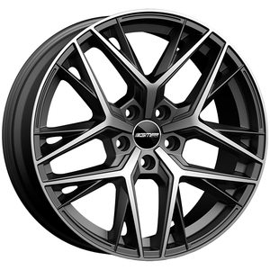 Cerchi in Lega lunica เพชรแอนทราไซต์ขนาด8x19 5X120 et 58 Matt - Product Image 1