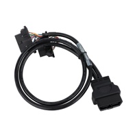 Lecteur de code de faisceau de câbles de connecteur OEM ODM noir OBD2 16pin F à M