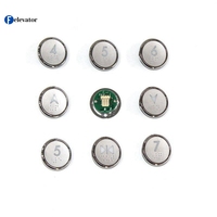 1pce/lot BR32A Design moderne Braille bouton-poussoir pièces d'ascenseur équipement d'ascenseur avec lumière rouge blanc bleu