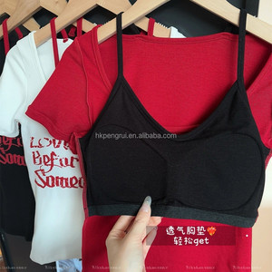 Top corto sin mangas con efecto de dos piezas para mujer, camisola, chaleco, tops cortos para mujer - Product Image 6