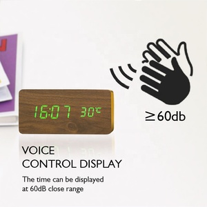 <span class=keywords><strong>Reloj</strong></span> despertador <span class=keywords><strong>de</strong></span> mesa LCD cuadrado, pantalla <span class=keywords><strong>de</strong></span> <span class=keywords><strong>hora</strong></span> y temperatura con Control <span class=keywords><strong>de</strong></span> voz - Product Image 3