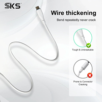 Cable de Carga Rápida USB C a 8 Pines, 1m 2m, USB 2.0, Cable de Datos con Cargador Rápido Tipo C de 8 Pines para Teléfonos Inteligentes/Tabletas