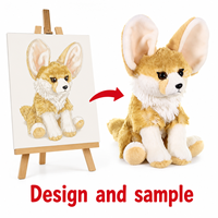 Fabricant de jouets en peluche personnalisés Renard Fennec, poupée sur mesure avec animal en peluche doux de la forêt, certifié CE, faible MOQ, OEM ODM