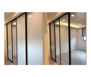 <span class=keywords><strong>Pellicola</strong></span> PDLC autoadesiva bianco latte commutabile, dimmerabile, per la privacy, con design decorativo moderno per uso alberghiero - Product Image 5