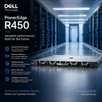 Servidor de Montaje en Rack R450 1U con Doble Procesador Intel Xeon para Almacenamiento en Red y Servicios en la Nube
