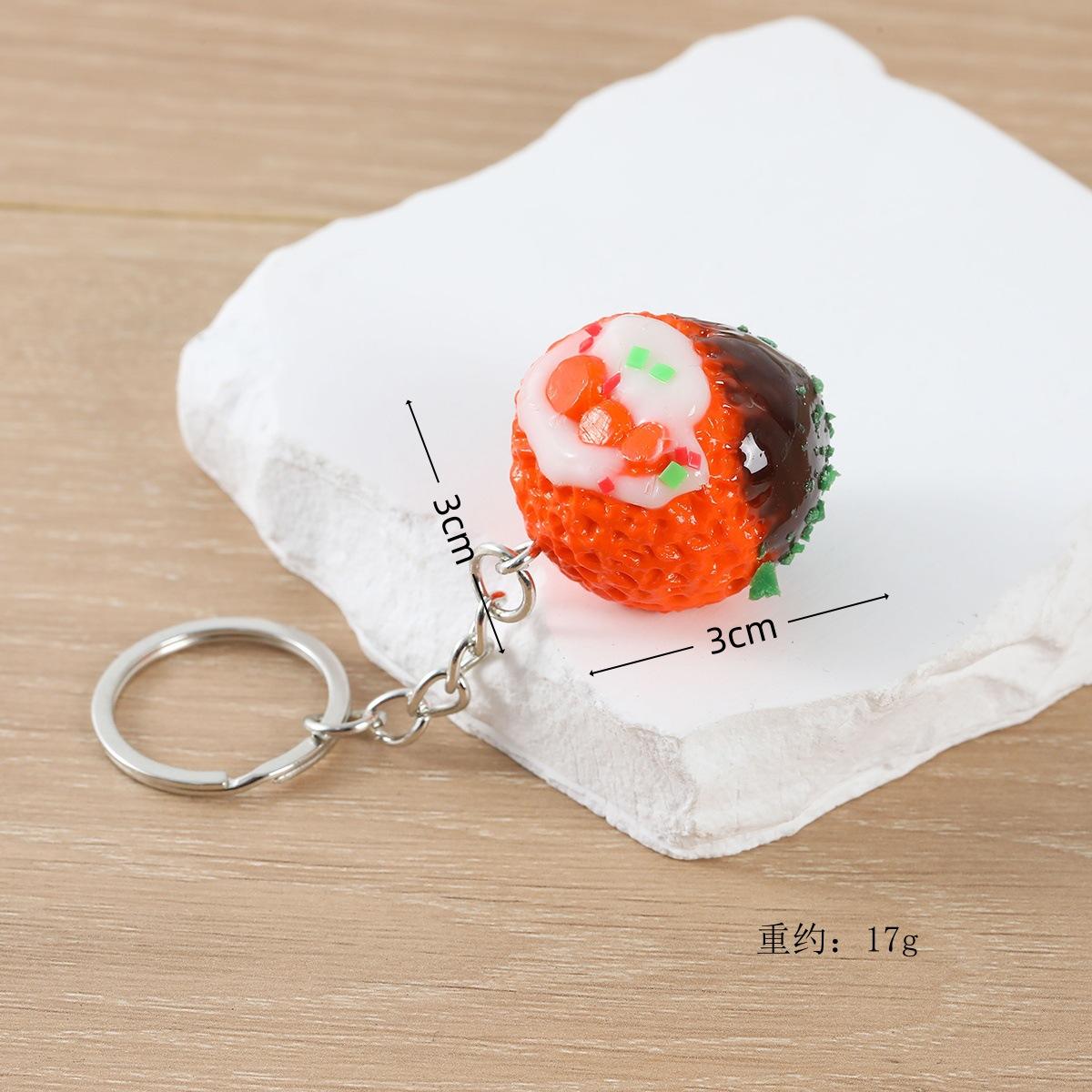 Boules de poulpe Teriyaki à la salade (porte-clés)