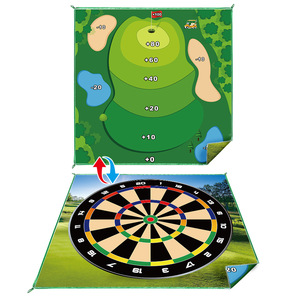 Tapis de pratique de <span class=keywords><strong>golf</strong></span> à 2 faces de 180cm Ensemble de jeu de balançoire décontracté Double texture d'herbe Antidérapant Entraînement intérieur et extérieur - Product Image 5